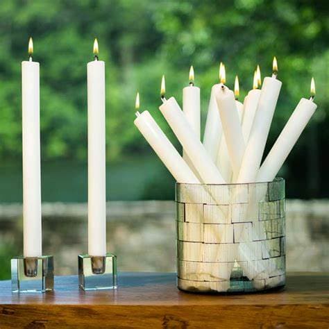 Dinner Candle- White thumbnail 3
