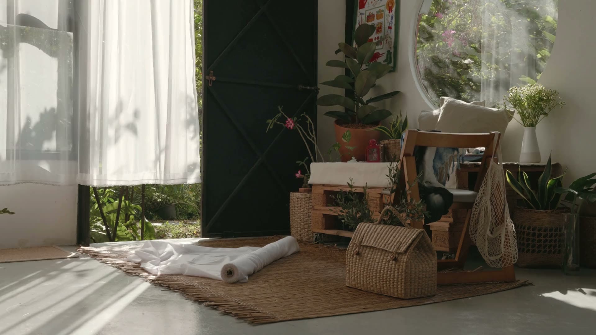 A warm, sunlit skincare ritual